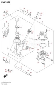 DF150AZ From 15003Z-040001 (E03)  2020 drawing TRIM CYLINDER