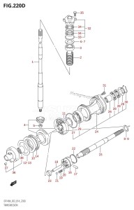 DF100A From 10003F-410001 (E03)  2014 drawing TRANSMISSION (DF140AT:E03)