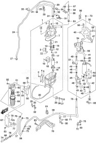 Outboard DF 300B drawing Fuel Pump/Fuel Vapor Separator