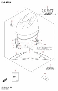 DF115BT From 11506F-440001 (E11 - E40)  2024 drawing ENGINE COVER (DF115BSS)