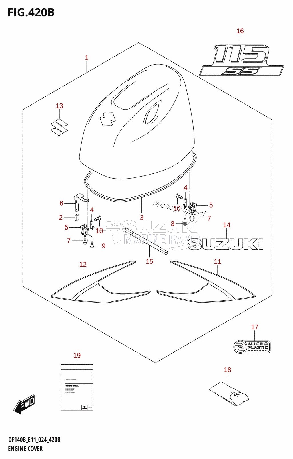 ENGINE COVER (DF115BSS)