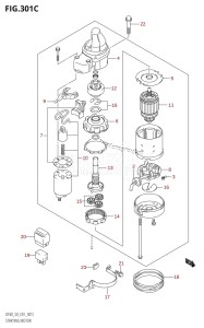 DF40 From 04001F-880001 (E01)  2008 drawing STARTING MOTOR (K5,K6,K7,K8,K9,K10)