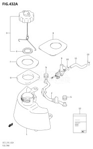 00251F-780001 (2007) 2.5hp P01-Gen. Export 1 (DF2.5K7) DF2.5 drawing FUEL TANK