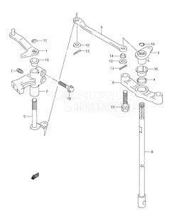 DF 90 drawing Clutch Shaft (S/N 372296 & Older)