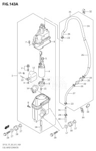 15002Z-310001 (2013) 150hp E03-USA (DF150Z) DF150Z drawing FUEL VAPOR SEPARATOR