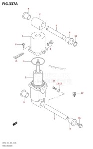 DF115T From 11501F-680001 (E01 E40)  2006 drawing TRIM CYLINDER