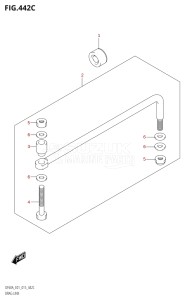 05003F-510001 (2005) 50hp E01-Gen. Export 1 (DF50A  DF50ATH) DF50A drawing DRAG LINK (DF50A:E01)