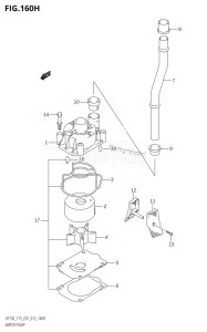 DF150Z From 15002Z-310001 (E01 E40)  2013 drawing WATER PUMP (DF175Z:E40)