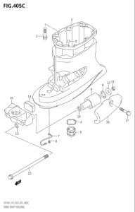 11501Z-980001 (2009) 115hp E03-USA (DF115ZK9) DF115Z drawing DRIVE SHAFT HOUSING (DF115Z:E03)