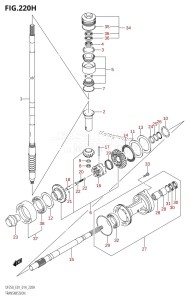 DF200 From 20002F-410001 (E01 E40)  2014 drawing TRANSMISSION (DF225Z:E40)