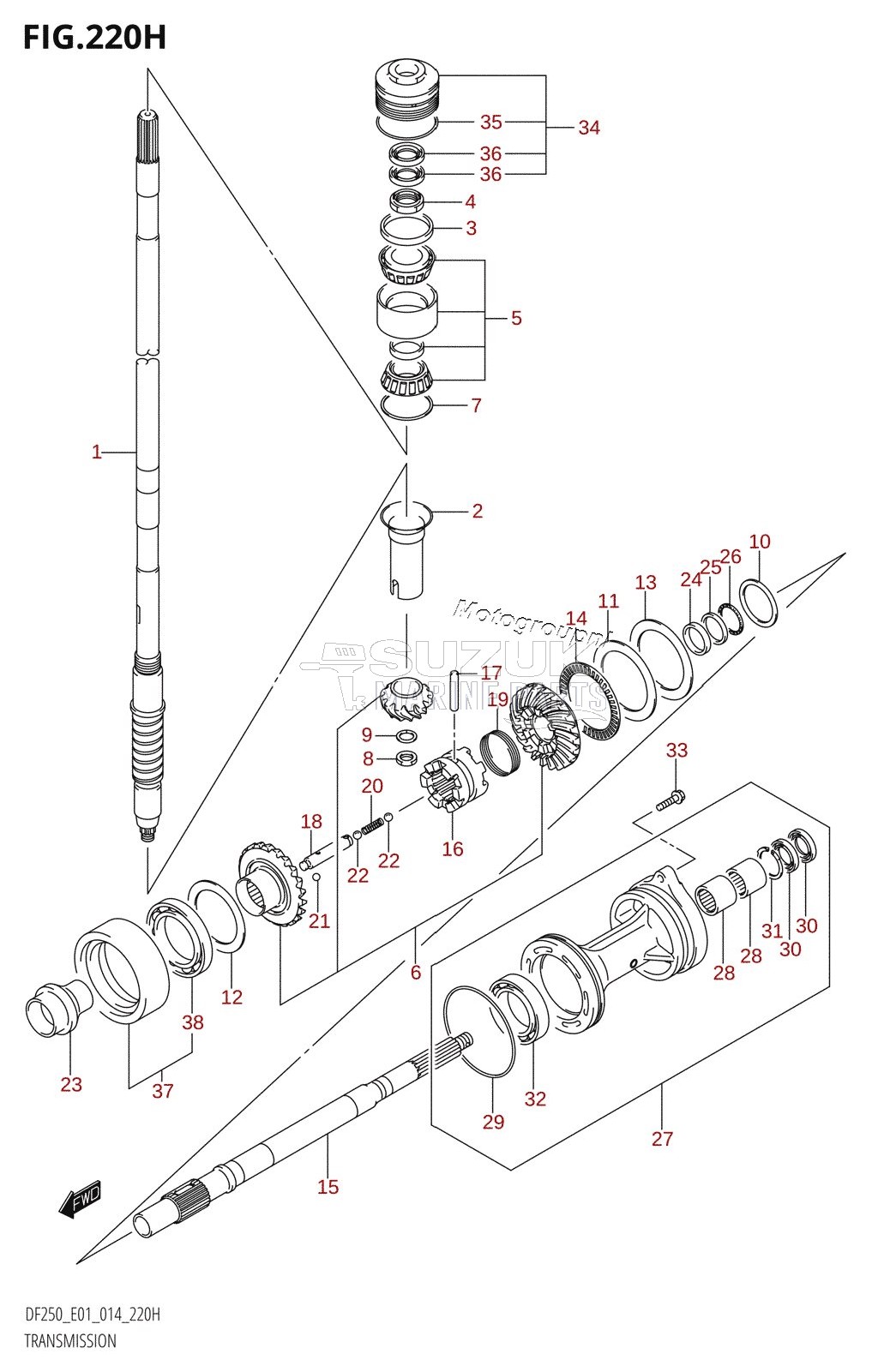 TRANSMISSION (DF225Z:E40)