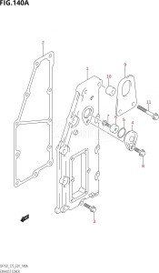 17501Z-780001 (2007) 175hp E01-Gen. Export 1 (DF175ZK7) DF175Z drawing EXHAUST COVER