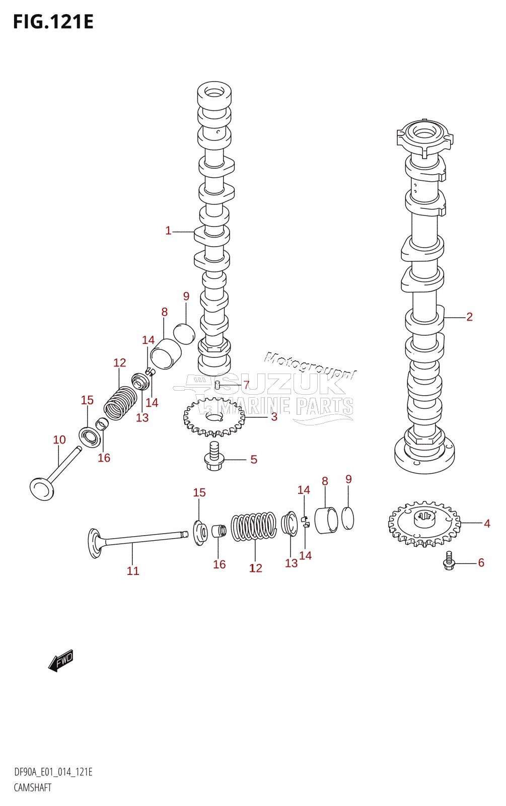 CAMSHAFT (DF80A:E01)