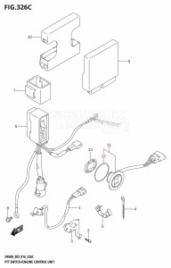 DF50A From 05004F-610001 (E03)  2016 drawing PTT SWITCH /​ ENGINE CONTROL UNIT (DF60A:E03)