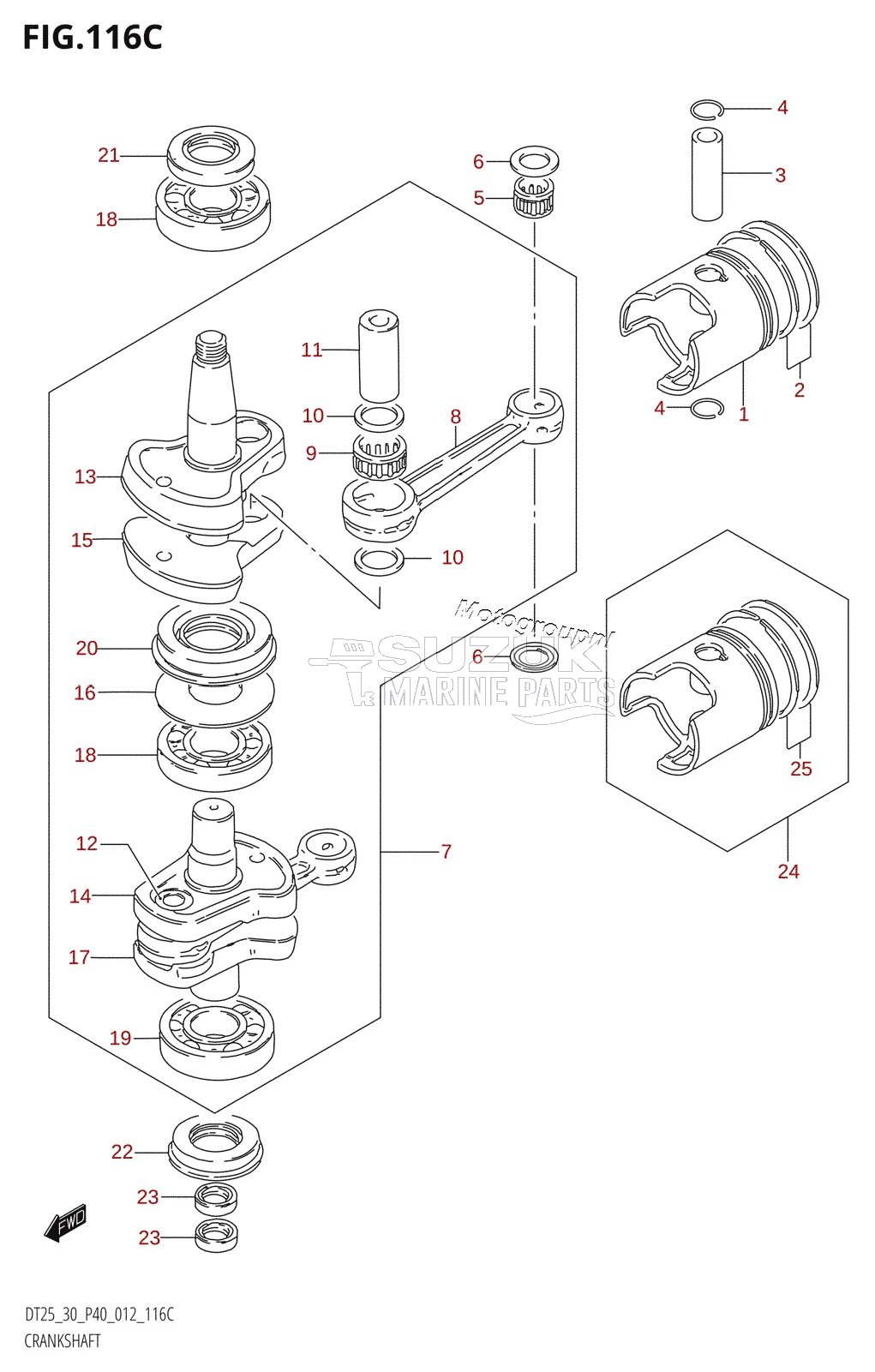 CRANKSHAFT (DT30R:P40)