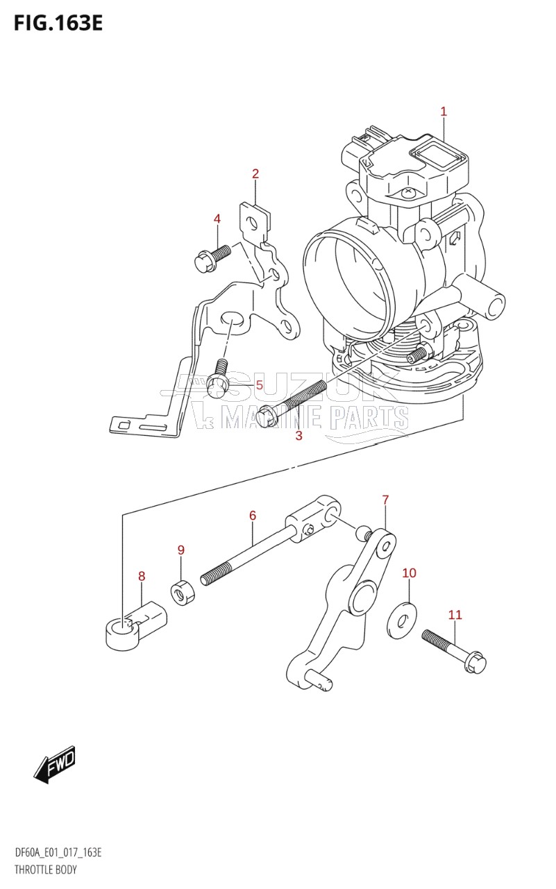 THROTTLE BODY (DF50A:E01)