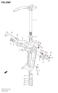 DF225Z From 22503Z-310001 (E01 E40)  2013 drawing SWIVEL BRACKET (DF225T:E40:(X-TRANSOM,XX-TRANSOM))