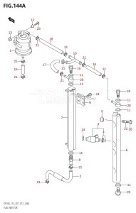 DF100 From 10002F-210001 (E01 E40)  2012 drawing FUEL INJECTOR (DF100T:E01)