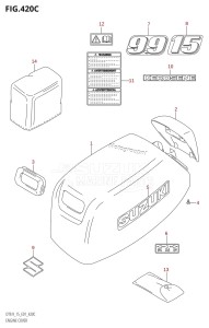 DT9.9 From 00991K-780001 (E13 E36)  2007 drawing ENGINE COVER (K10,011)