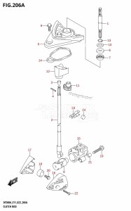 DF250A From 25003P-040001 (E01 E03 E40)  2020 drawing CLUTCH ROD (DF300A,DF250A)