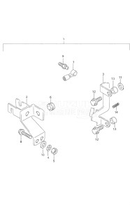 DF 9.9 drawing Remote Control Parts S/N 651001 to 652500