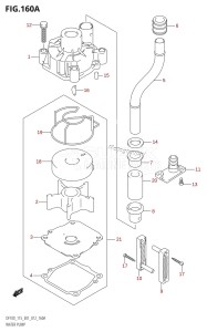 DF115AST From 11504F-040001 (E03)  2020 drawing WATER PUMP (DF100T:E01)