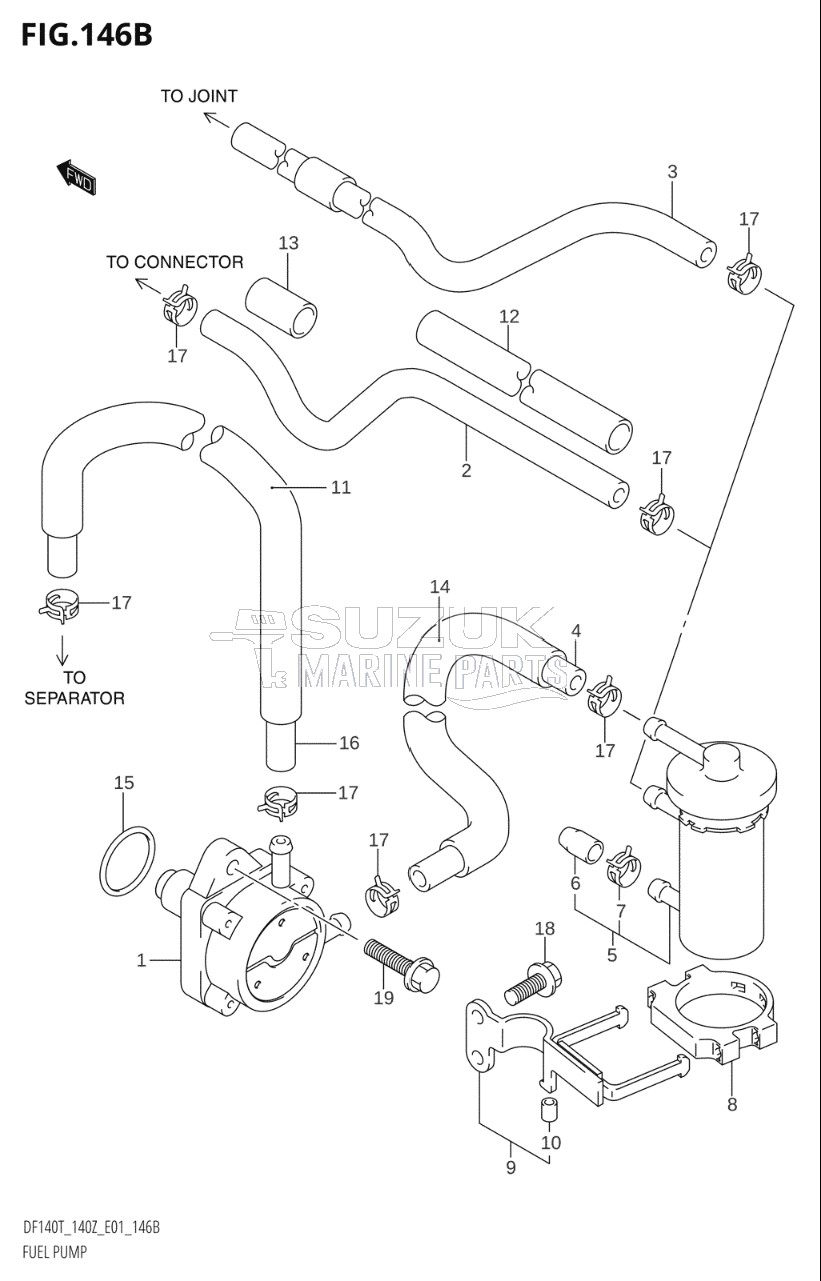 FUEL PUMP (DF140T:(K6,K7,K8,K9,K10),DF140Z:(K6,K7,K8,K9,K10,011))