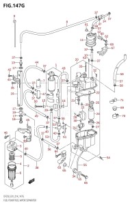 DF225Z From 22503Z-410001 (E01 E40)  2014 drawing FUEL PUMP /​ FUEL VAPOR SEPARATOR (DF225Z:E01)