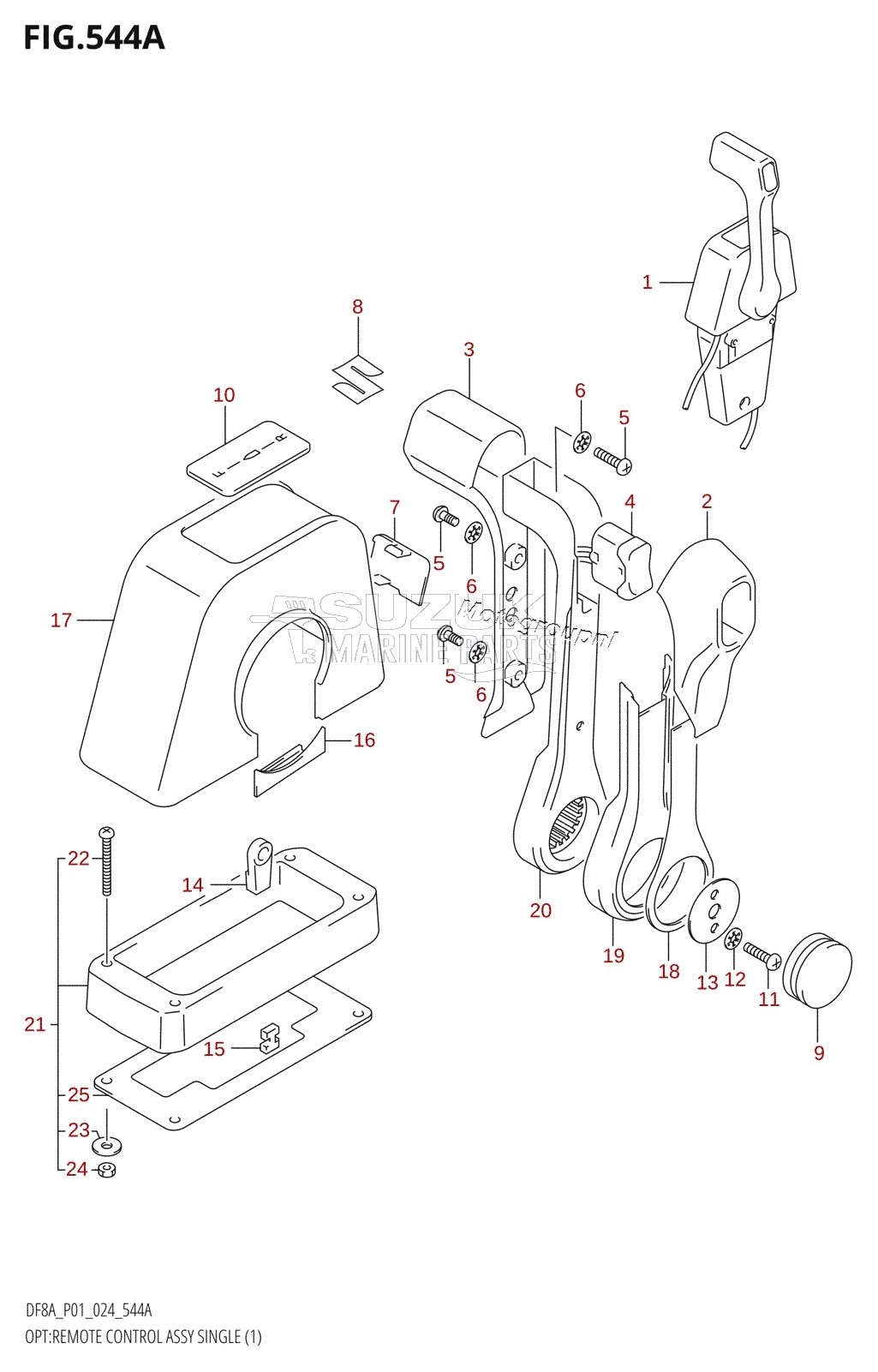 OPT:REMOTE CONTROL ASSY SINGLE (1)