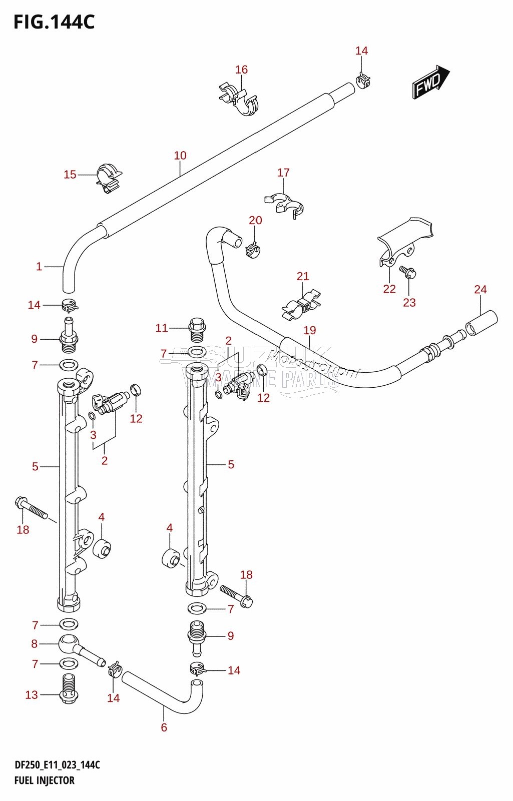 FUEL INJECTOR (E03:DF250ST)