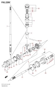 DF175Z From 17502Z-410001 (E01 E40)  2014 drawing TRANSMISSION (DF150TG:E01)