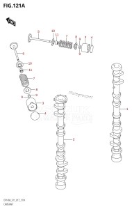 DF115A From 11503F-710001 (E11 E40)  2017 drawing CAMSHAFT