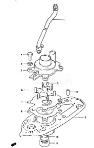 DT40 From 4002-503456 ()  1985 drawing WATER PUMP