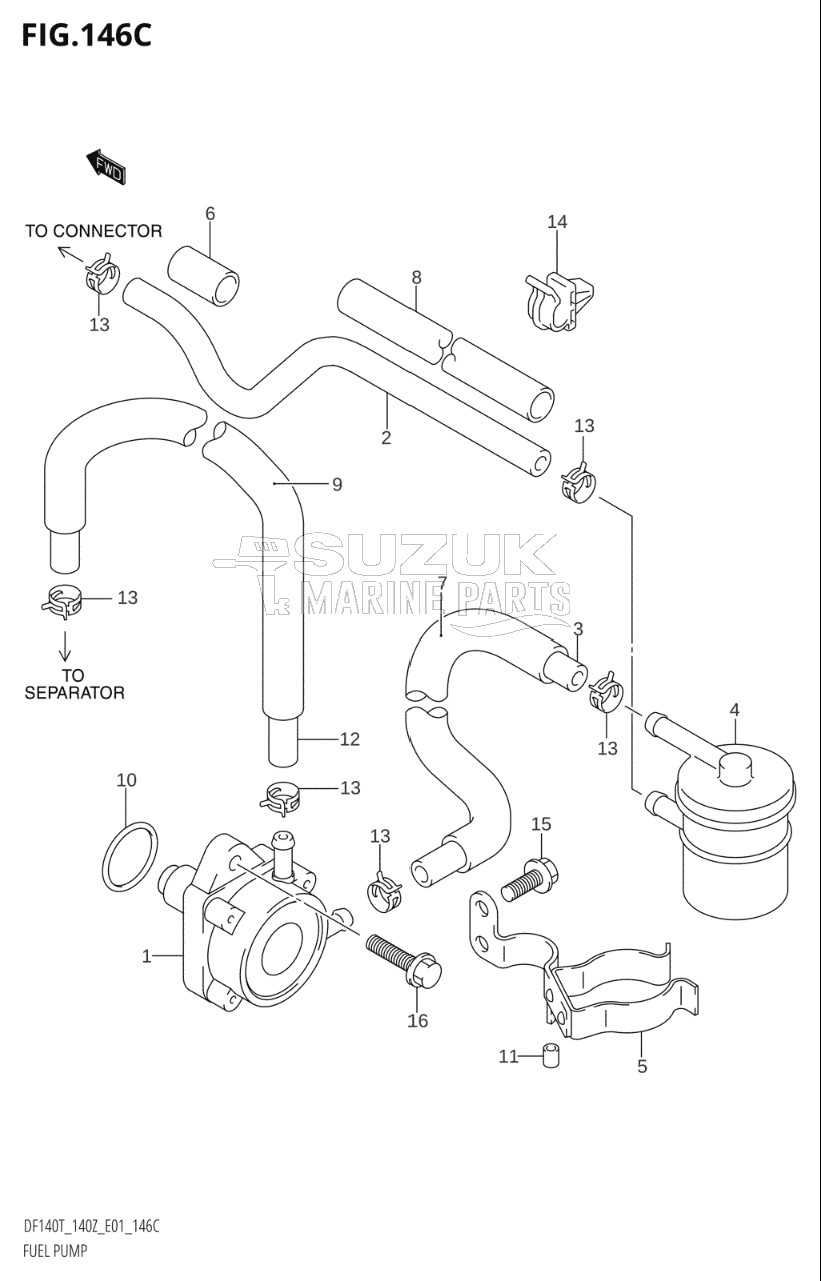 FUEL PUMP (DF140WT:(K3,K4,K5,K6),DF140WZ:(K5,K6))