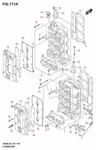 DF350A From 35001F-910001 (E01)  2019 drawing CYLINDER HEAD