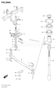 DF175ZG From 17502Z-510001 (E03)  2015 drawing CLUTCH SHAFT (DF150T:E03)