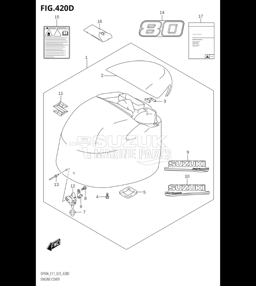 ENGINE COVER (DF80A:020)