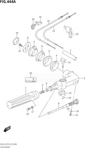 00603F-910001 (2019) 6hp P03-U.S.A (DF6A) DF6A drawing TILLER HANDLE