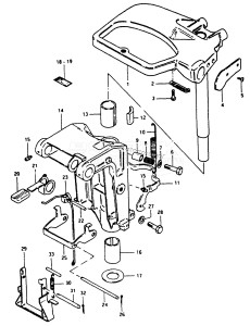 DT35 From 4001-051001 ()  1986 drawing SWIVEL BRACKET