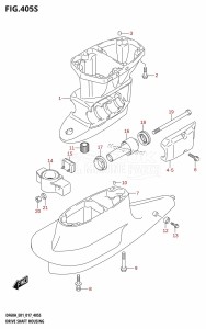 DF40A From 04004F-710001 (E34-Italy)  2017 drawing DRIVE SHAFT HOUSING (DF60AVT:E40)