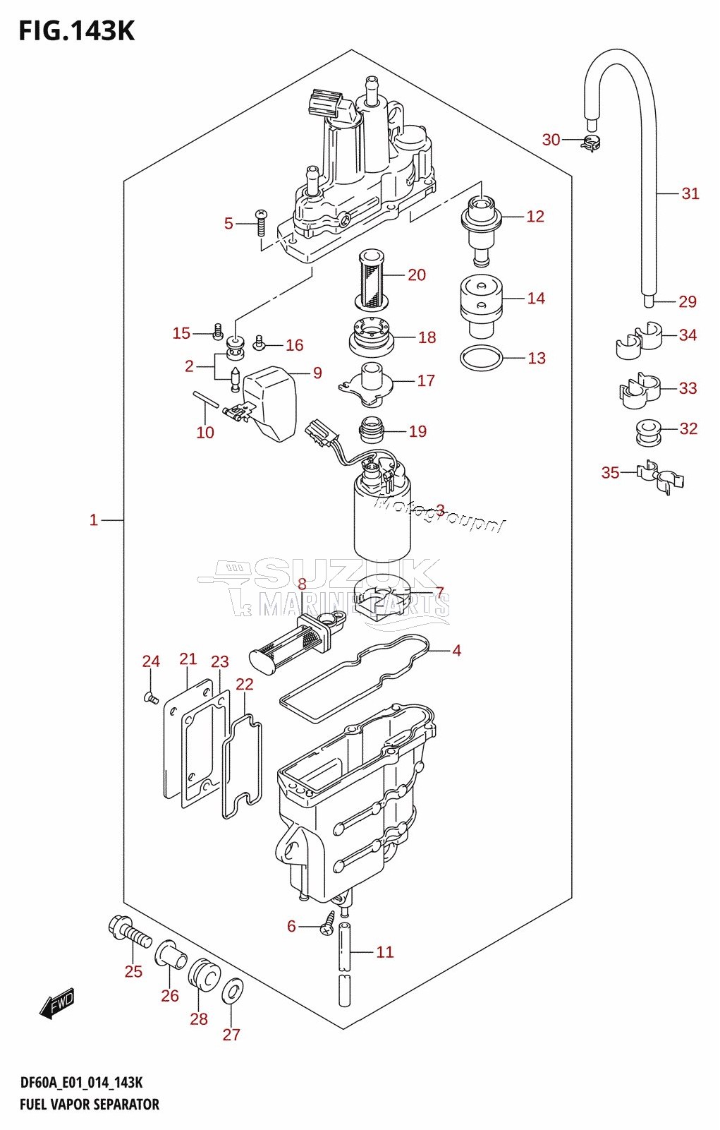 FUEL VAPOR SEPARATOR (DF60AQH:E40)