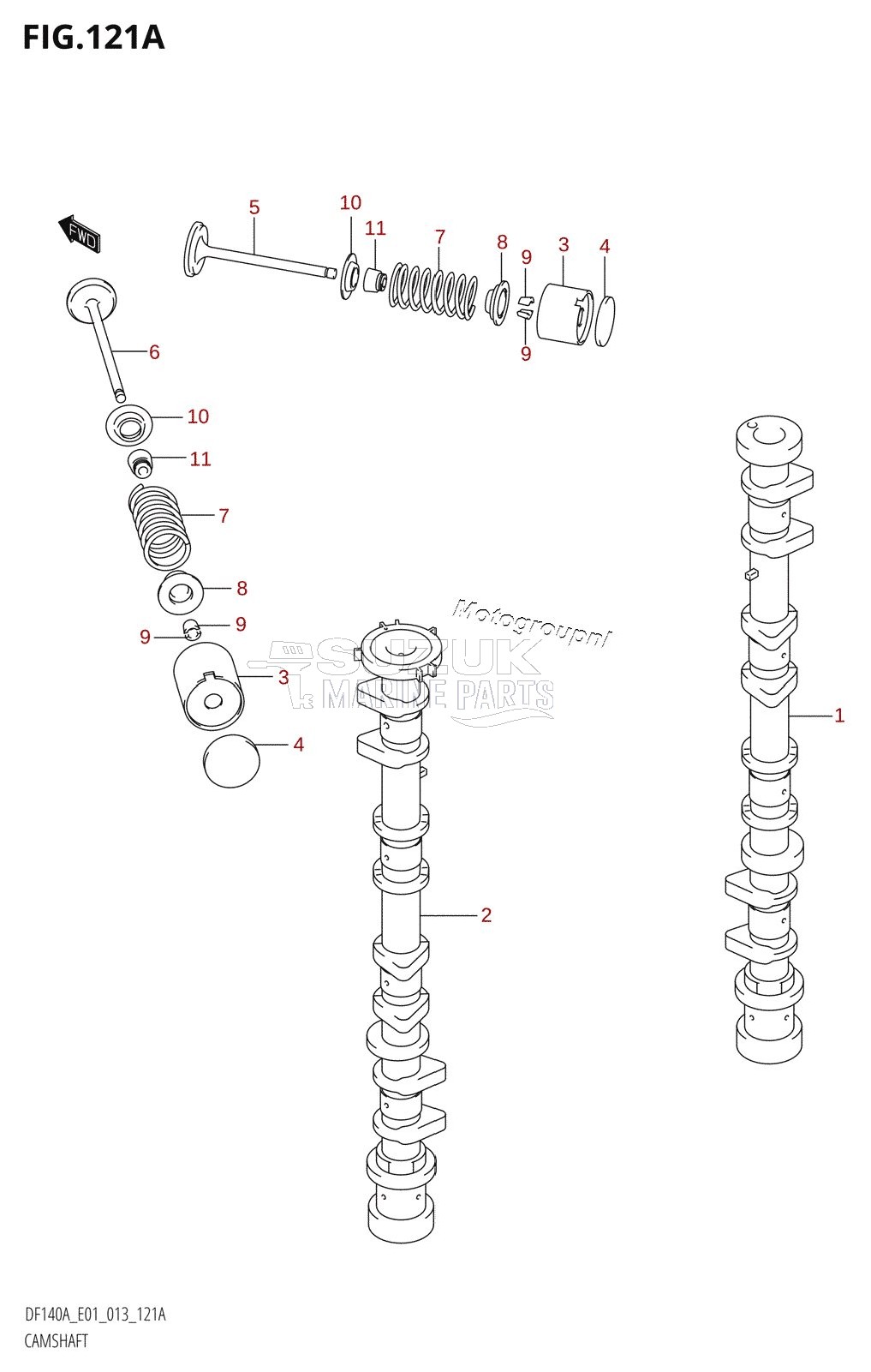 CAMSHAFT (DF140AT:E01)