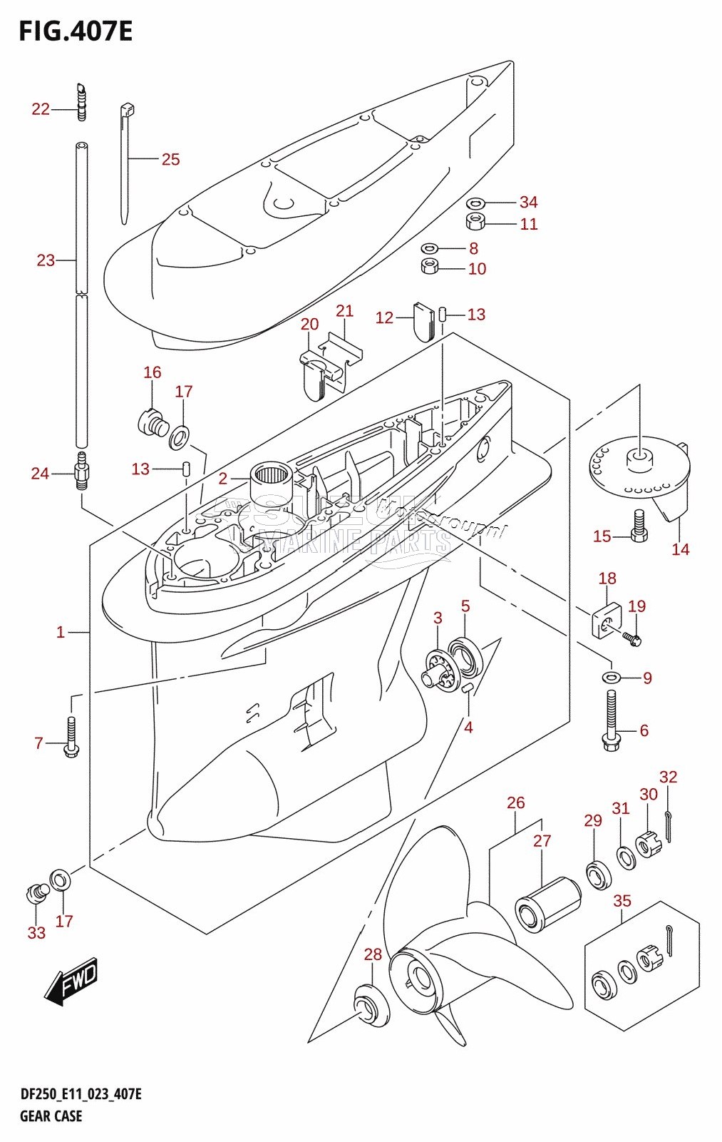 GEAR CASE (DF225Z)