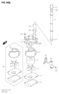 DF250Z From 25003Z-710001 (E40)  2017 drawing WATER PUMP (DF250T:E01)