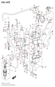 DF250ST From 25004F-340001 (E03)  2023 drawing FUEL PUMP /​ FUEL VAPOR SEPARATOR ((E01,E11):022)