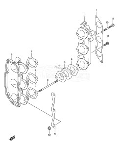 DF25QR From 02501F-251001 ()  2000 drawing INLET CASE