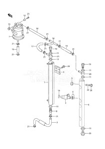 Outboard DF 140 drawing Fuel Injector