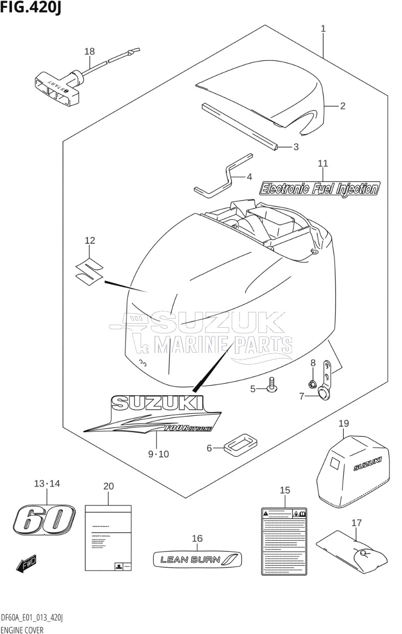 ENGINE COVER (DF60AQH:E01)