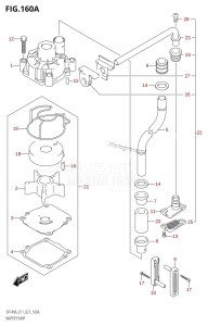 DF100A From 10003F-140001 (E01)  2021 drawing WATER PUMP (E01,E03,E11)