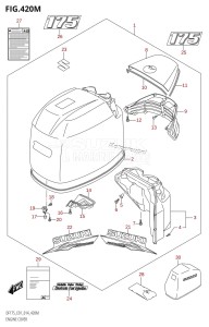 DF175ZG From 17502Z-410001 (E01 E40)  2014 drawing ENGINE COVER ((DF175T,DF175Z):E40)